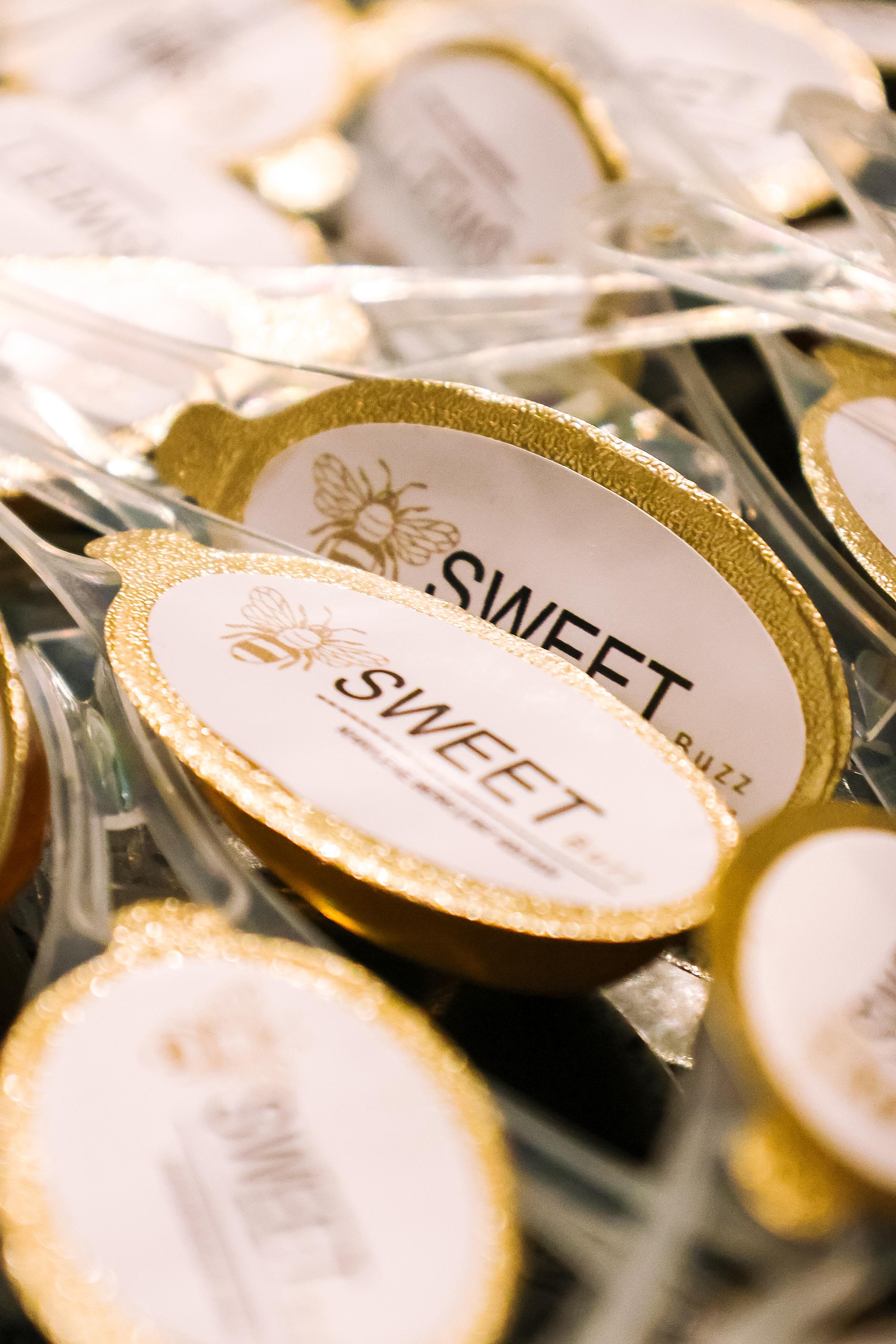 Sweet Buzz honey spoons — pure honey